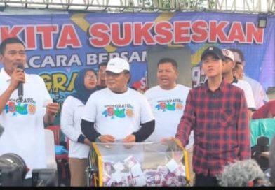 H. Sarjan Sukses Hadirkan Wapres Gibran Dalam Acara Mancing Gratis Di Kali Gabus.