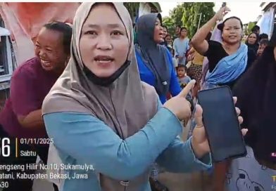 Jebol Tanggul dan Banjir Melanda Warga Histeris, Emak – emak Akan gelar Aksi Demo ke Kantor Desa dan Camat Sukatani 